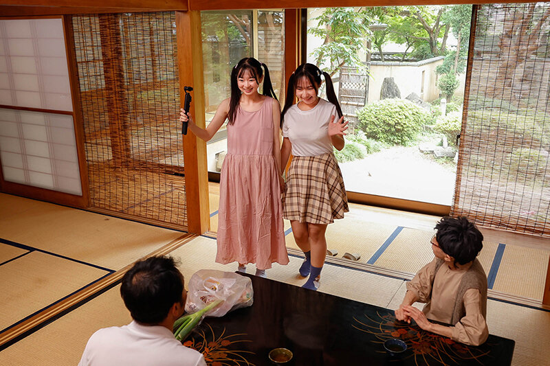 巨乳少女が増殖する数珠繋ぎSEX。帰省すると小さかった姪っ子たちがボインに急成長